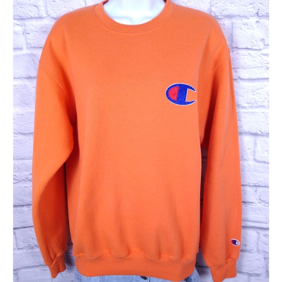 Champion Tops - Vintage Champion "Big C" Creamsicle Crewneck M